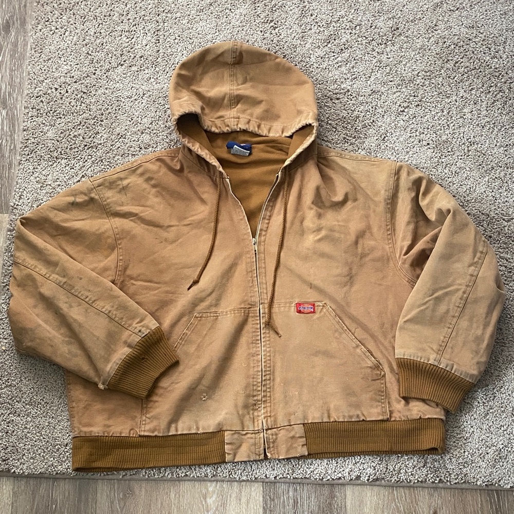 Dickies thermal lined Men's Brown Hooded Jacket